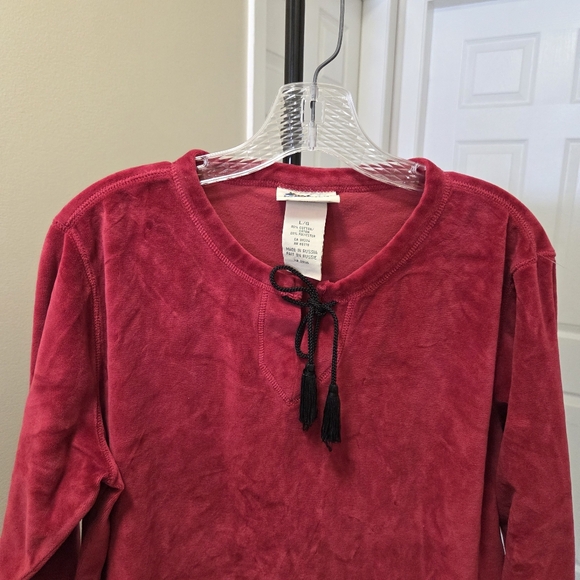 Northern Reflections Cotton Blend Red Long Sleeve Top - Picture 6 of 6